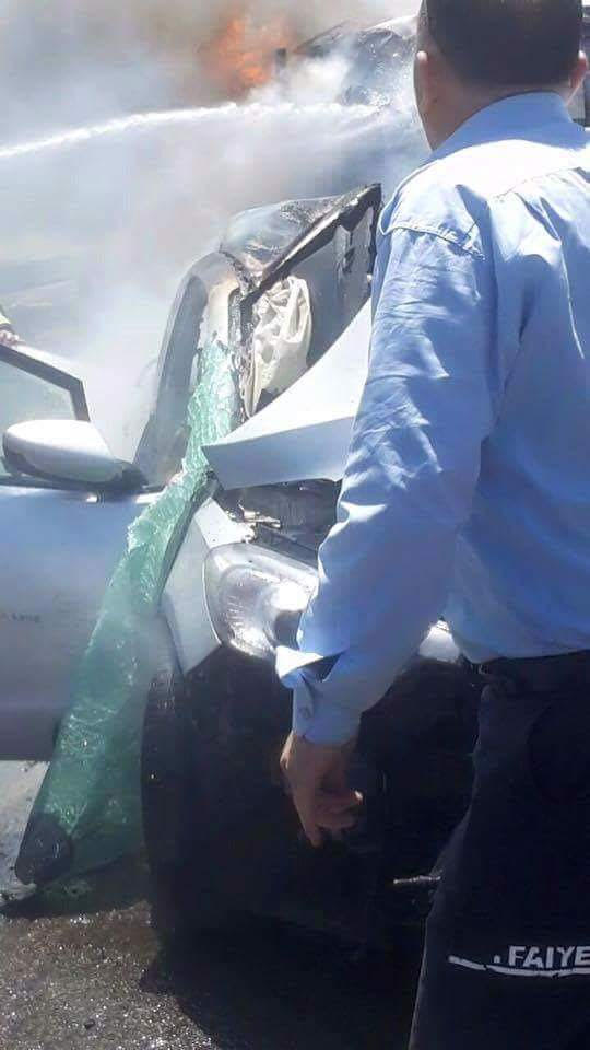 مصرع 3 نساء وشاب وطفل حرقًا في حادث طرق